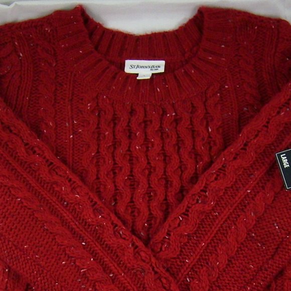 St. John's Bay Rumba Red Sweater - Picture 3 of 4